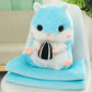 40cm 3 In 1 Plush Hamster Hand Warmer Stuffed Mouse Hamster with Blanket Plush Toys Soft Kids Dolls for Girl Birthday Xmas Gift