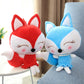 Cute fox stuffed plush toy girl lovely little fox doll super soft fox pillow baby sleeping birthday gift 2 color