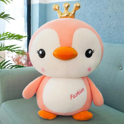 Creative Stuffed Animal Disguise Penguin Plush Toy Doll Headphone Crown Penguin Doll Cute Couple Doll Girl Children Holiday Gift