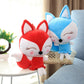 Cute fox stuffed plush toy girl lovely little fox doll super soft fox pillow baby sleeping birthday gift 2 color
