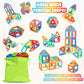 Magnetic Magnetic Toys for Boys Girls Magnetic Blocks Building Set for Toddlers Educational Toys Kids DIY Montessori Gifts