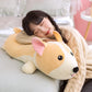 Nice 1pc 40cm-80cm Lying Corgi Dog Plush Toys Stuffed Cute Puppy Animal Doll Soft Long Sleep Pillow Cushion Kids Girls Gift