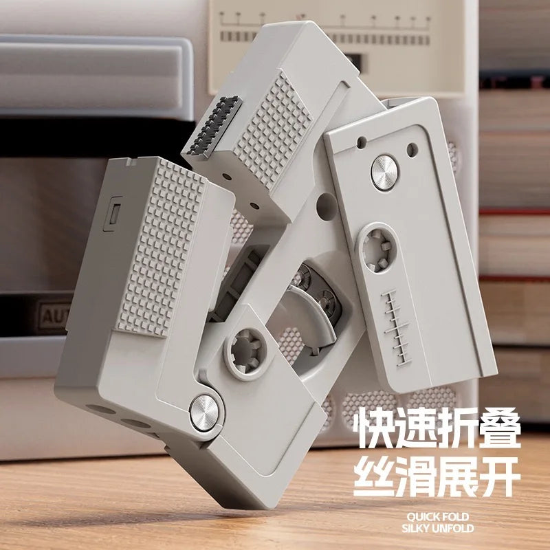 2023 Tapes Folding Gun Creative Deformation Folding Toy Gun Play Cool Automatic Pop Up Soft bullet launcher Gift for Kids Adult