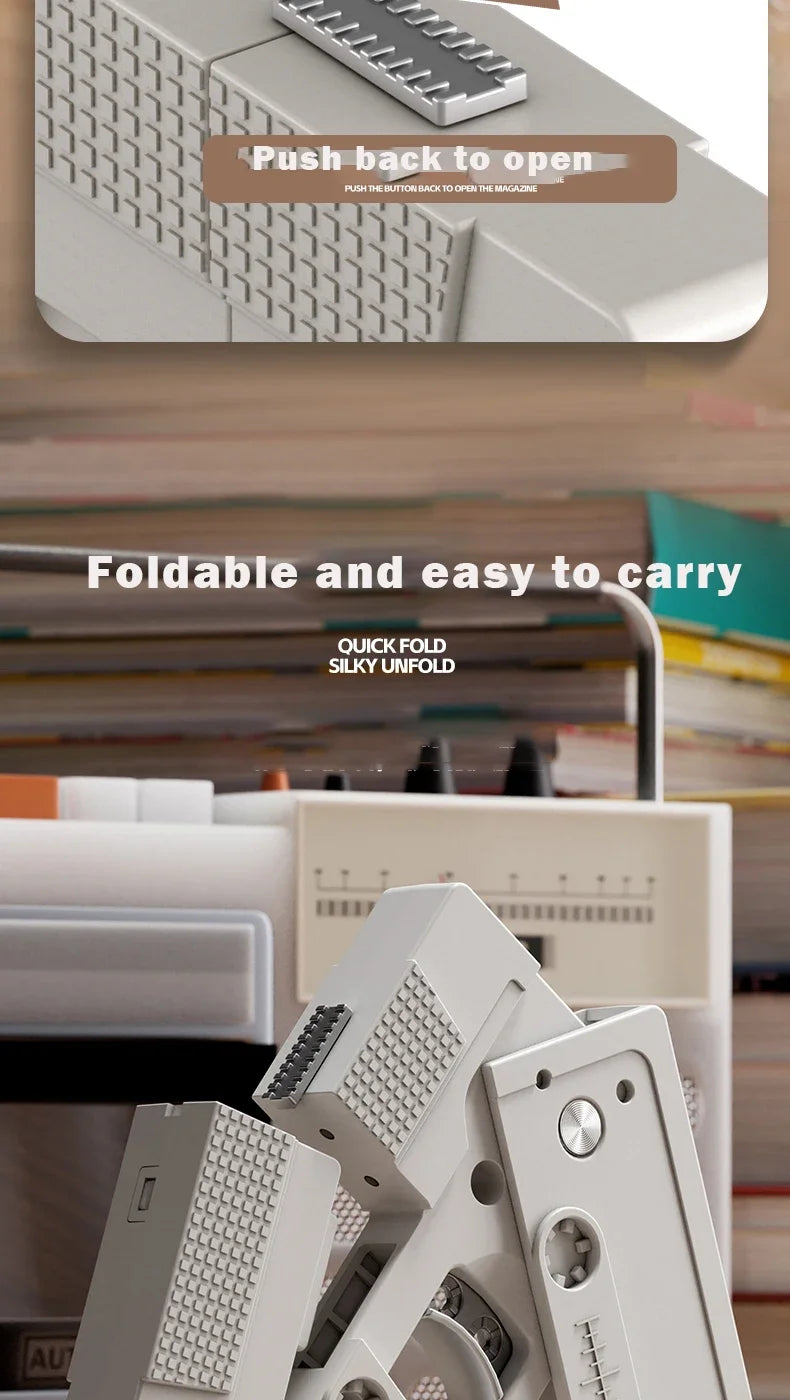 2023 Tapes Folding Gun Creative Deformation Folding Toy Gun Play Cool Automatic Pop Up Soft bullet launcher Gift for Kids Adult