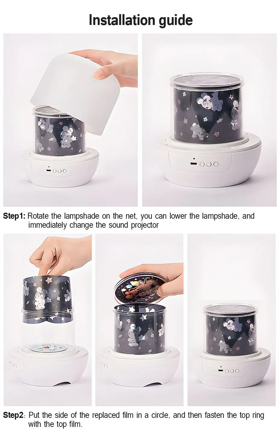 Star Projector 6 OceanWave Patterns Water Light Projector For Bedroom Home  Nebula starry light Wedding Christmas Decor lights