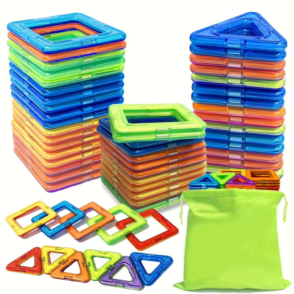 Magnetic Magnetic Toys for Boys Girls Magnetic Blocks Building Set for Toddlers Educational Toys Kids DIY Montessori Gifts