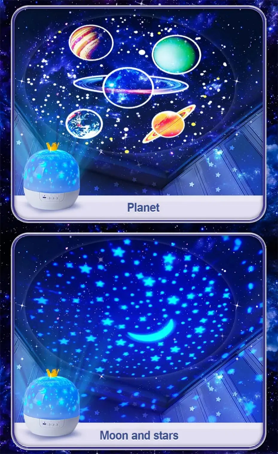 Star Projector 6 OceanWave Patterns Water Light Projector For Bedroom Home  Nebula starry light Wedding Christmas Decor lights