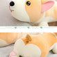 Nice 1pc 40cm-80cm Lying Corgi Dog Plush Toys Stuffed Cute Puppy Animal Doll Soft Long Sleep Pillow Cushion Kids Girls Gift
