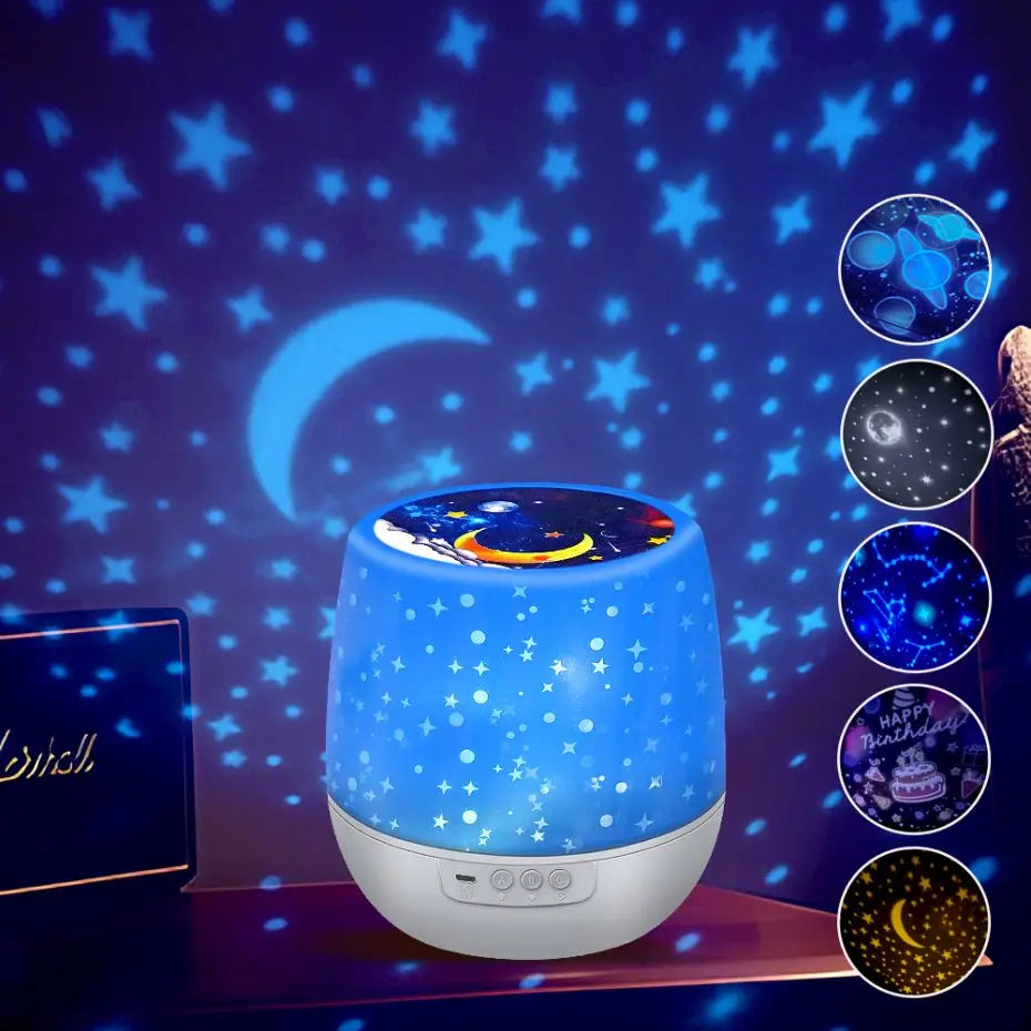 Star Projector 6 OceanWave Patterns Water Light Projector For Bedroom Home  Nebula starry light Wedding Christmas Decor lights